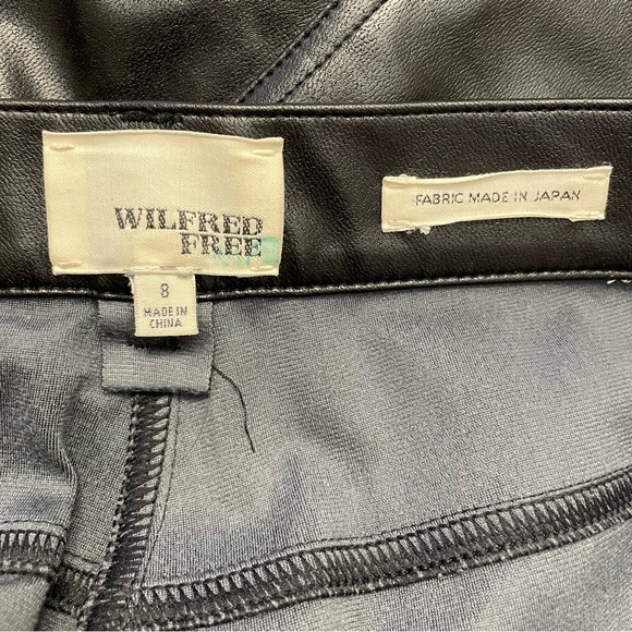 WILFRED FREE High Rise Skinny Vegan Leather Pants/Leggings Women's 8 - Picture 7 of 7